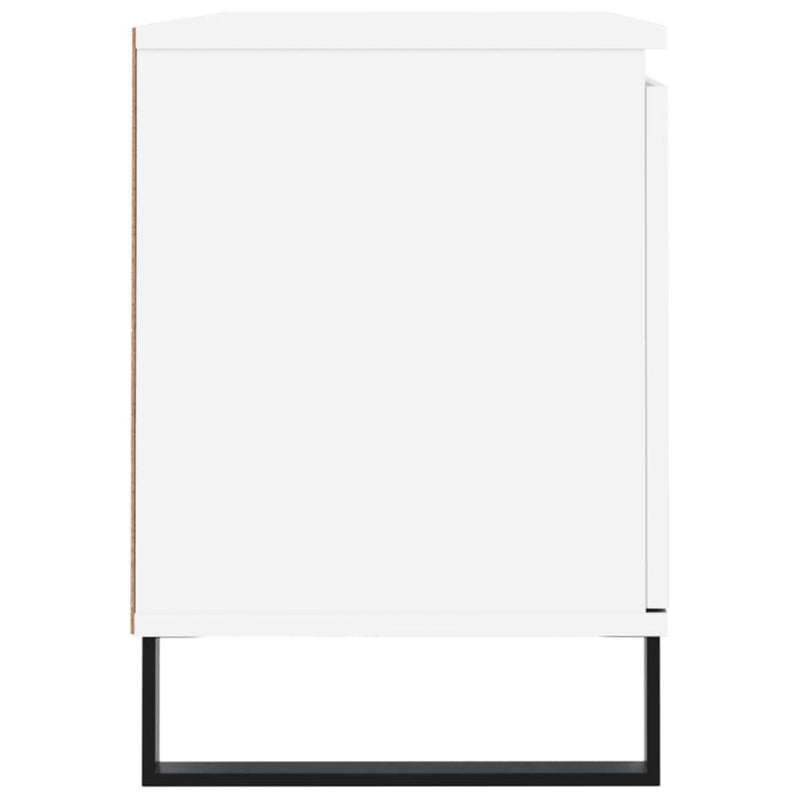 Comodă TV, alb, 104x35x50 cm, lemn compozit