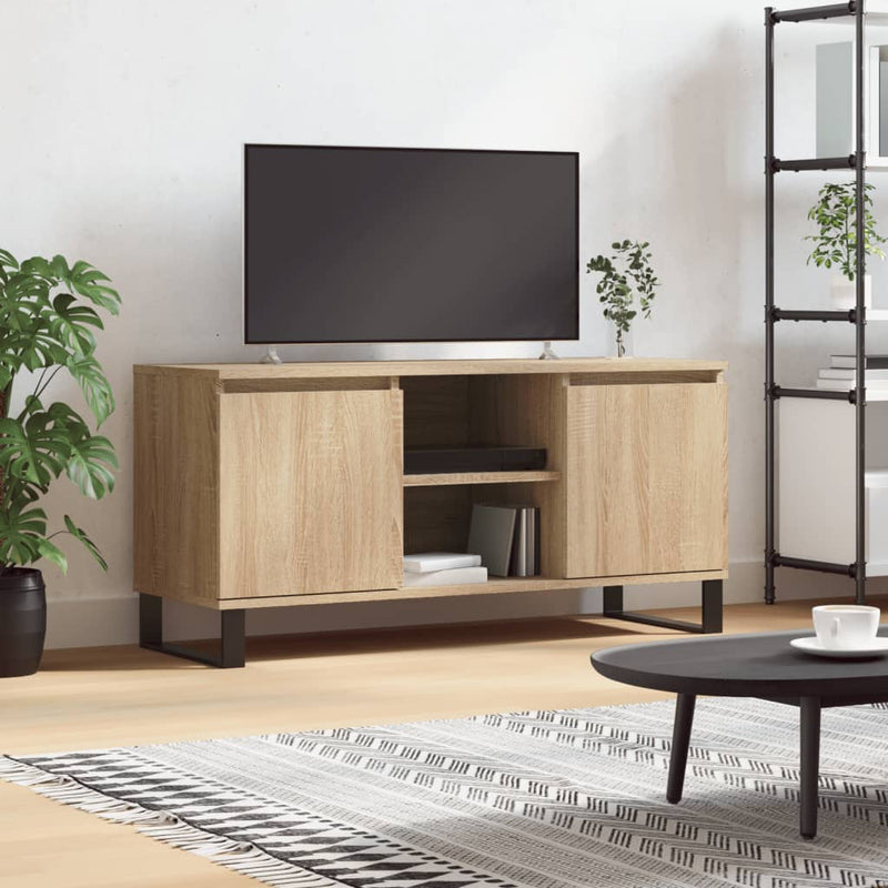 Comodă TV, stejar sonoma, 104x35x50 cm, lemn compozit