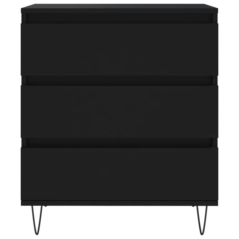 Servantă, negru, 60x35x70 cm, lemn prelucrat