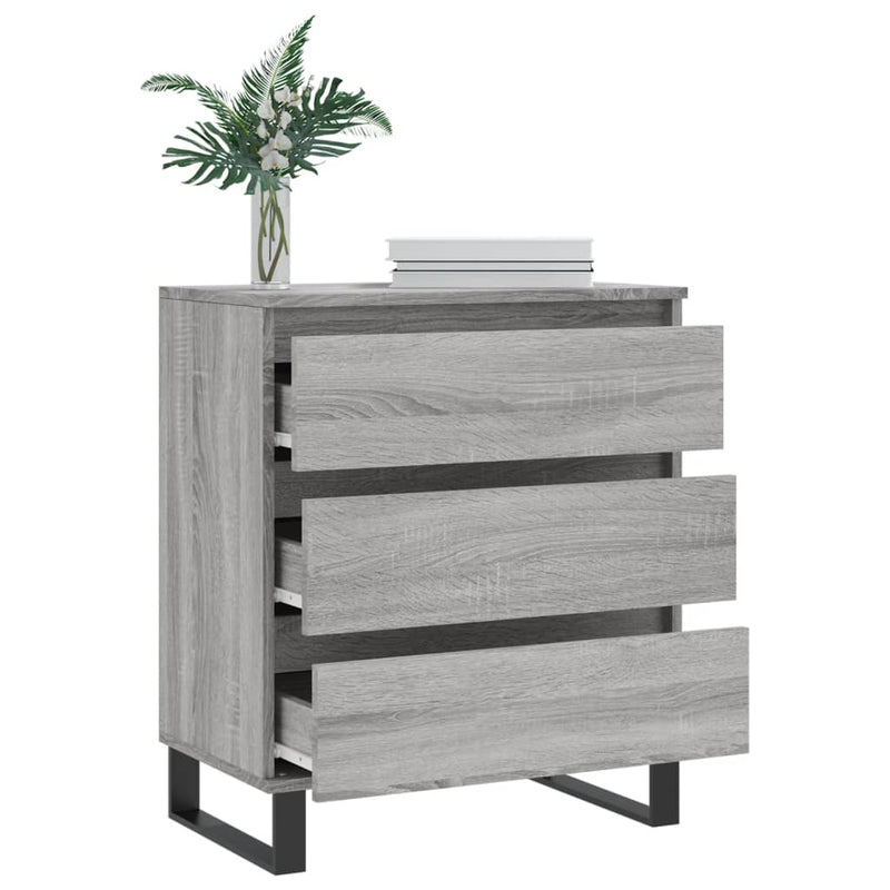Servantă, sonoma gri, 60x35x70 cm, lemn prelucrat