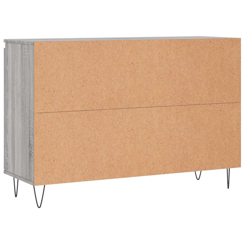 Servantă, gri sonoma, 101,5x35x70 cm, lemn prelucrat