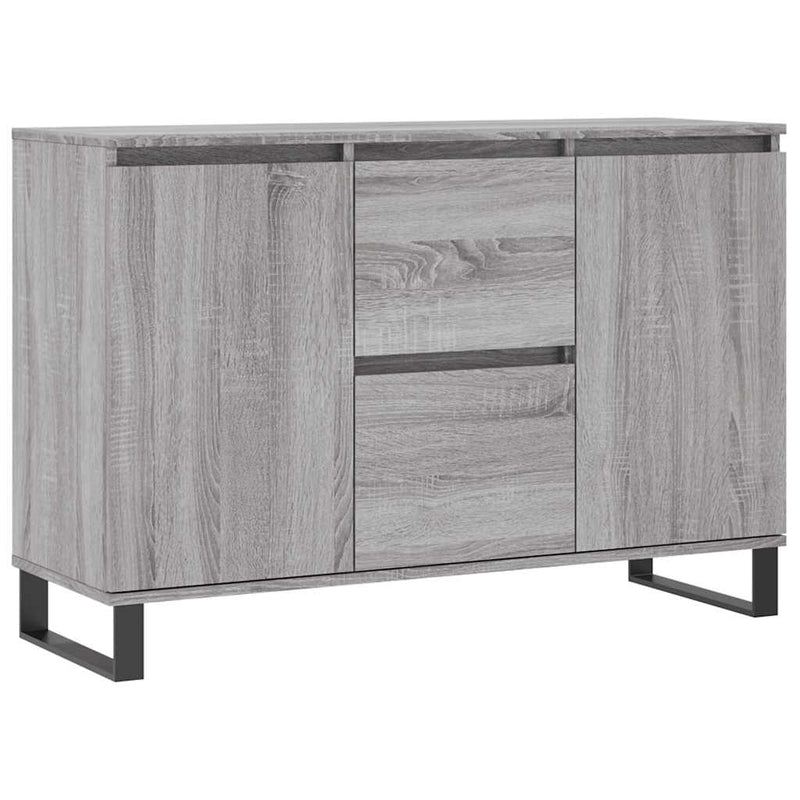 Servantă, gri sonoma, 101,5x35x70 cm, lemn prelucrat