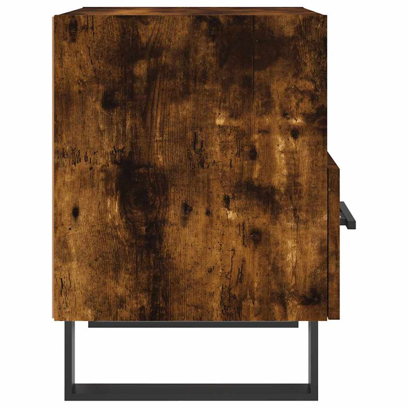 Noptiere, 2 buc., stejar fumuriu, 40x35x47,5 cm, lemn compozit