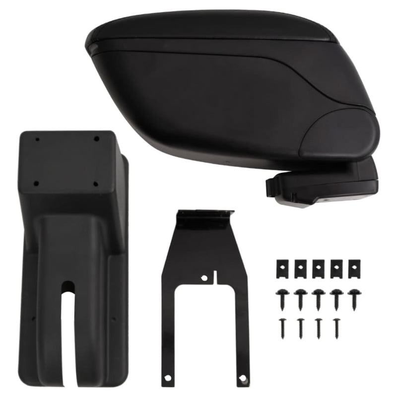 Cotieră auto negru 12x29x(32-46) cm ABS