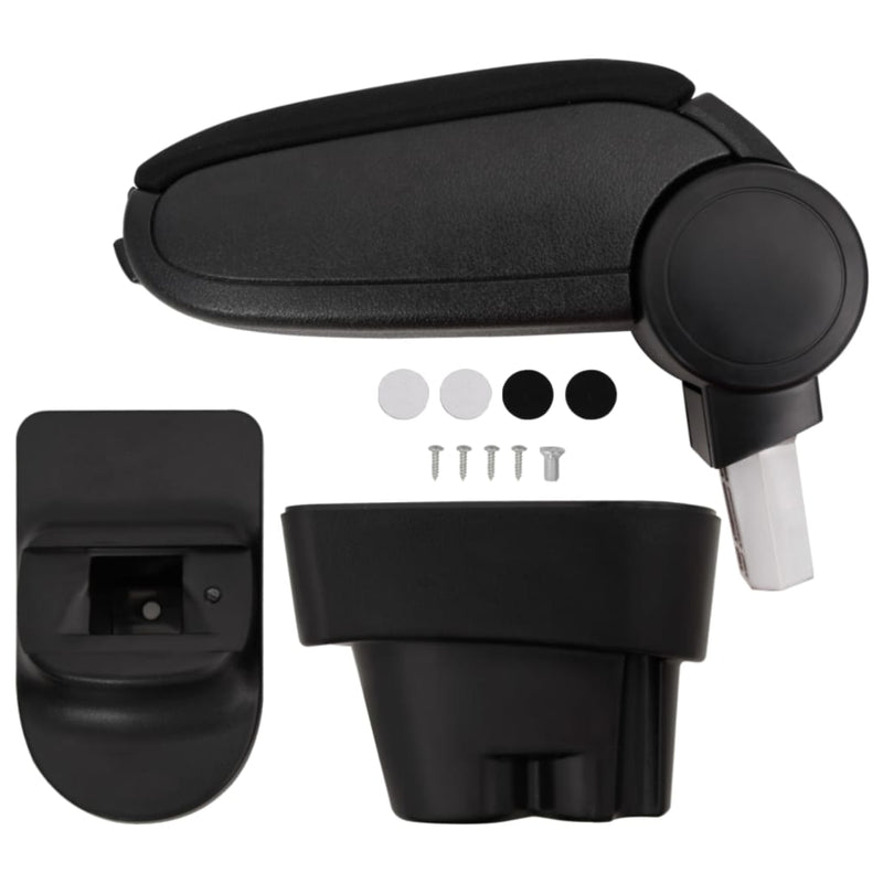 Cotieră auto negru 12x36x(33,5-48) cm ABS