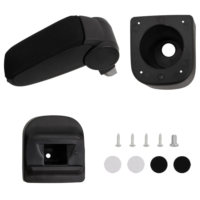 Cotieră auto pentru VW POLO 6R/6C (2009-2017) negru 12x34x(35-47) cm ABS