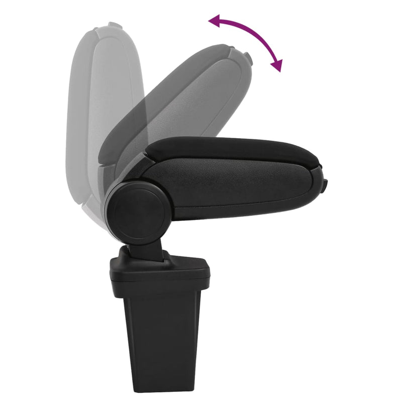 Cotieră auto pentru HYUNDAI I20 (2015-2019) negru 15x32x(40-52) cm ABS