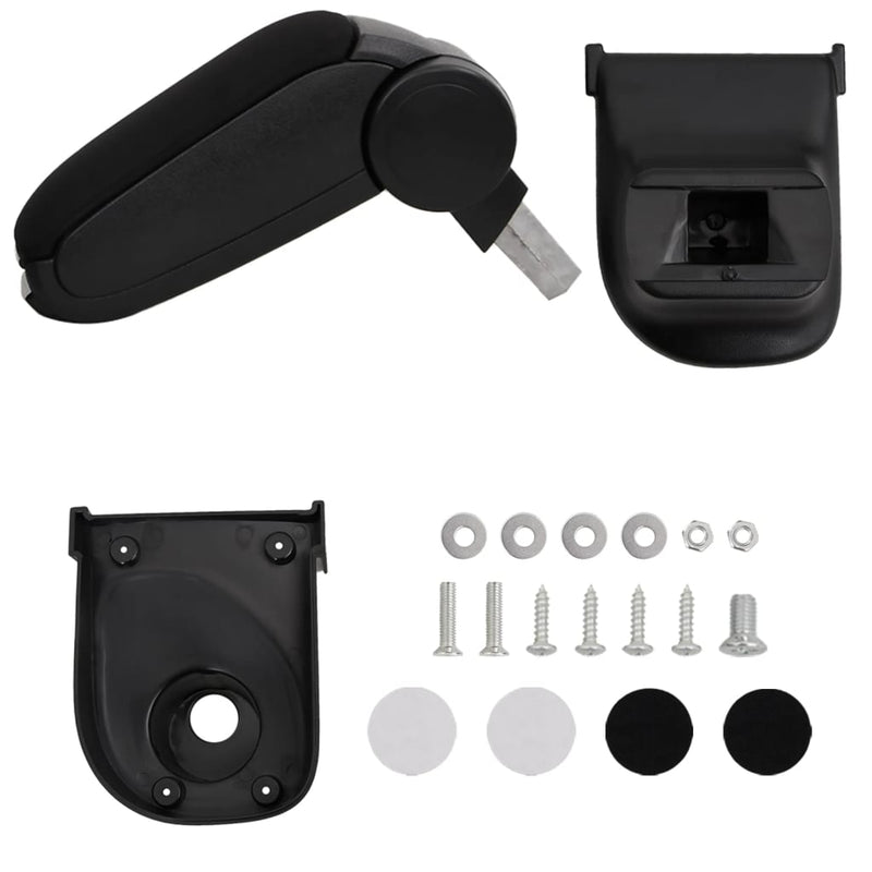 Cotieră auto pentru RENAULT CLIO LHD MK4 (2013) negru 15x35x(30-47) cm ABS