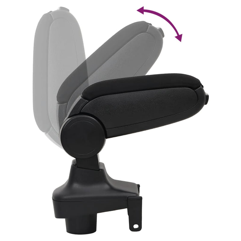 Cotieră auto pentru RENAULT CLIO LHD MK4 (2013) negru 15x35x(30-47) cm ABS