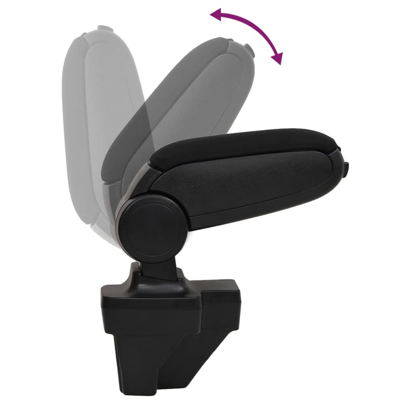 Cotieră auto negru 15x35x(33-49,5) cm ABS
