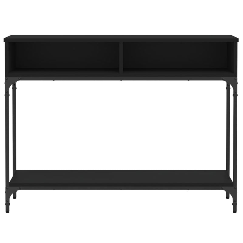 Măsuță consolă, negru, 100x30,5x75 cm, lemn compozit
