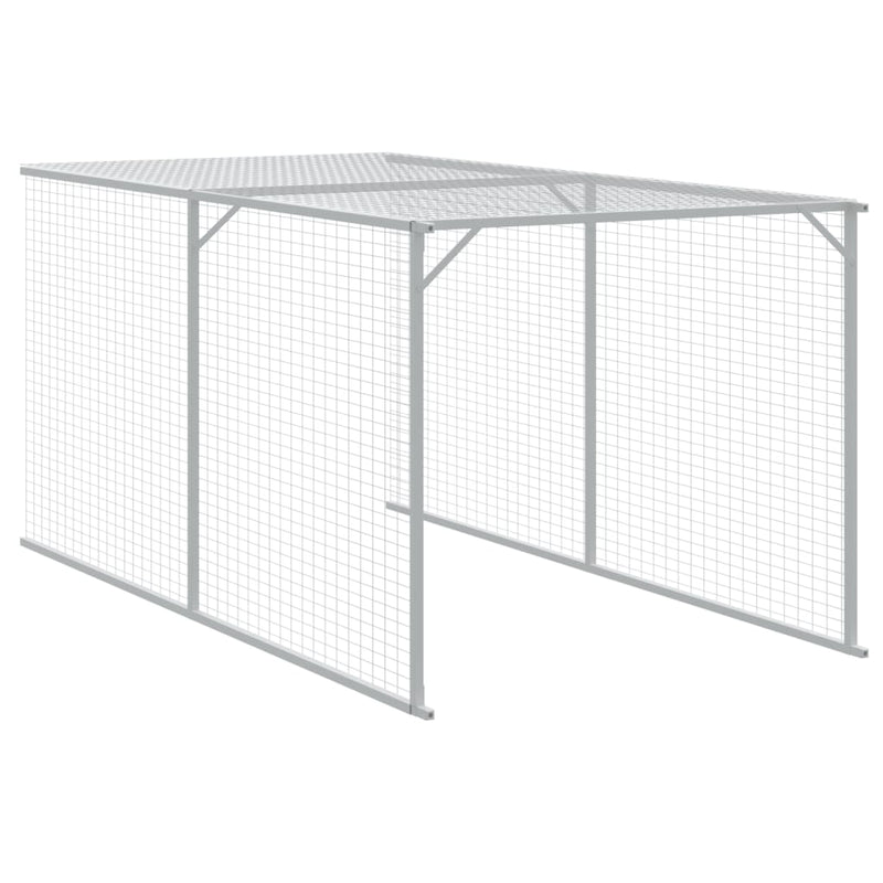 Coteț de pui cu incintă antracit 110x1017x110cm oțel galvanizat