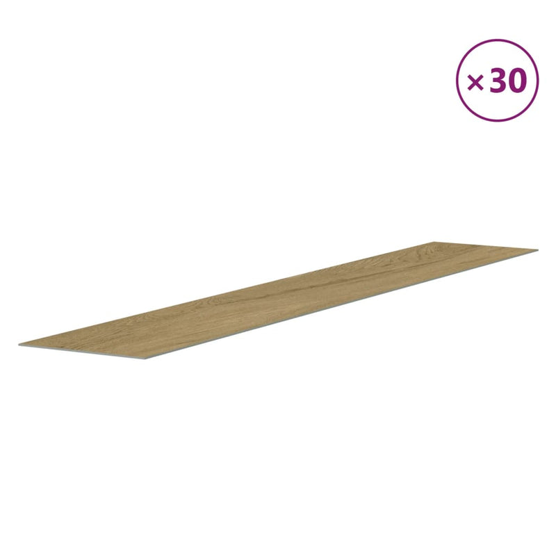 Panouri de perete 30 buc. Lemn de stejar PVC