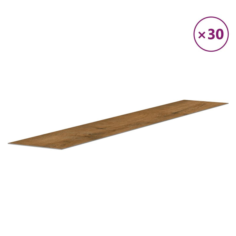 Panouri de perete 30 buc. Maro închis PVC