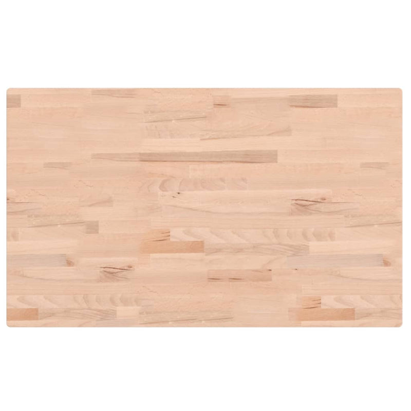 Blat de baie, 100x60x2,5 cm, lemn masiv de fag