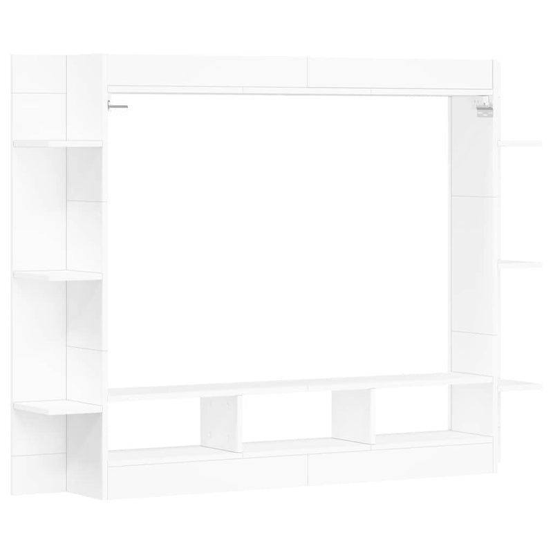 Comodă TV, alb, 152x22x113 cm, lemn prelucrat