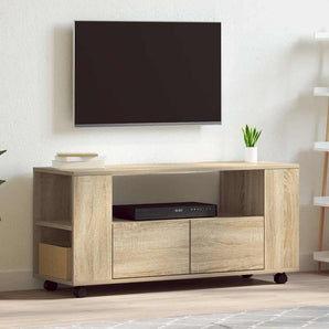 Comodă TV, stejar sonoma, 102x34,5x43 cm, lemn prelucrat