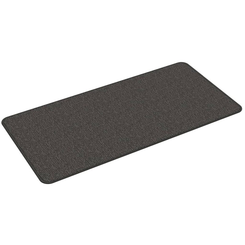 Covor traversă aspect sisal, antracit, 50x100 cm