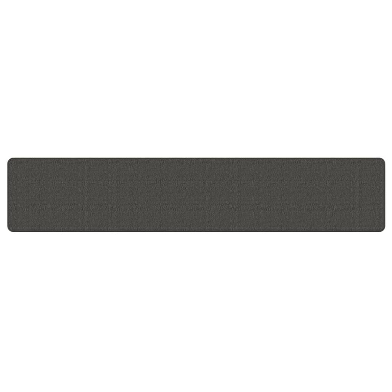 Covor traversă aspect sisal, antracit, 50x250 cm