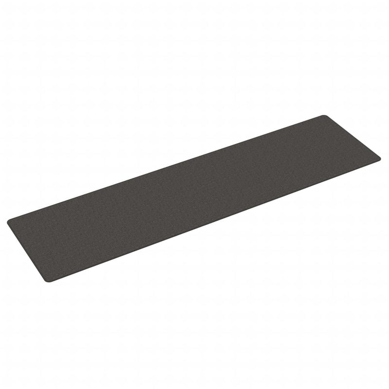 Covor traversă aspect sisal, antracit, 80x300 cm