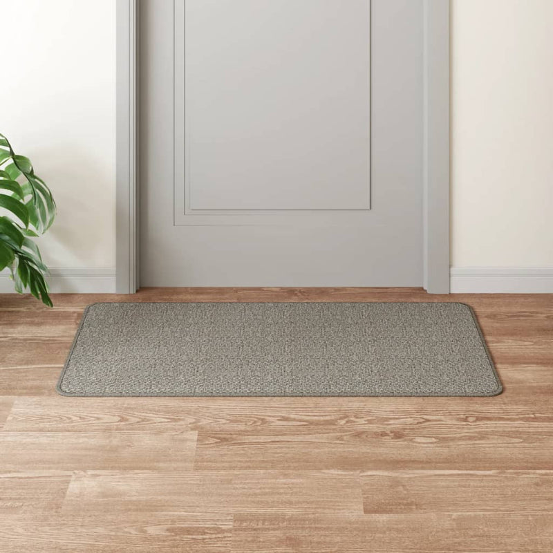 Covor traversă cu aspect sisal, argintiu, 50x100 cm