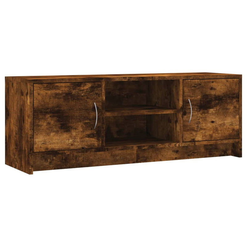 Comodă TV, stejar afumat, 102x30x37,5 cm, lemn prelucrat