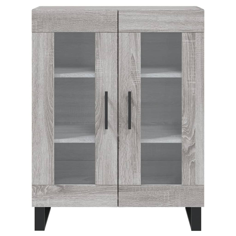Dulap înalt, gri sonoma, 69,5x34x180 cm, lemn compozit