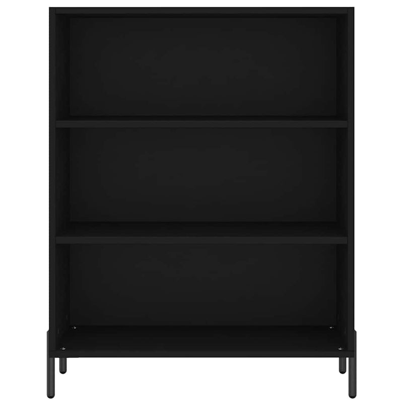 Dulap înalt, negru, 69,5x32,5x180 cm, lemn compozit
