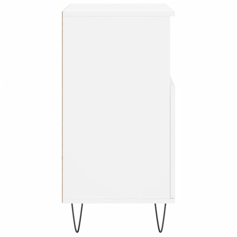 Servante, 3 piese, alb, lemn prelucrat