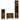 Set mobilier de baie, 3 piese, stejar fumuriu, lemn prelucrat