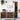 Set mobilier de baie, 3 piese, stejar fumuriu, lemn prelucrat