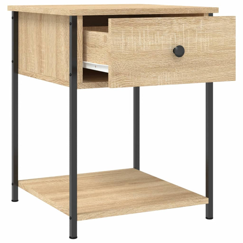 Noptiere, 2 buc., stejar sonoma, 44x45x58 cm, lemn prelucrat