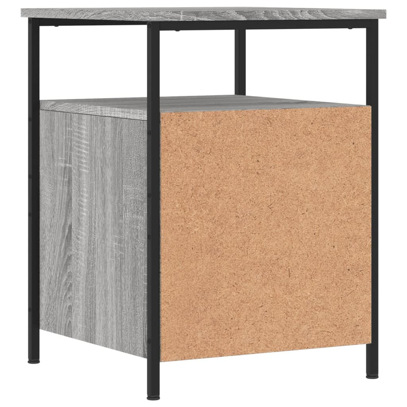 Noptiere, 2 buc., gri sonoma, 44x45x60 cm, lemn compozit