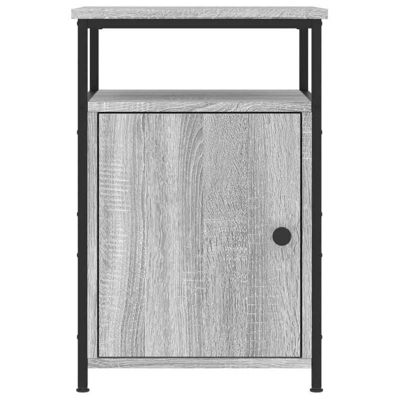 Noptiere, 2 buc., gri sonoma, 40x42x60 cm, lemn prelucrat
