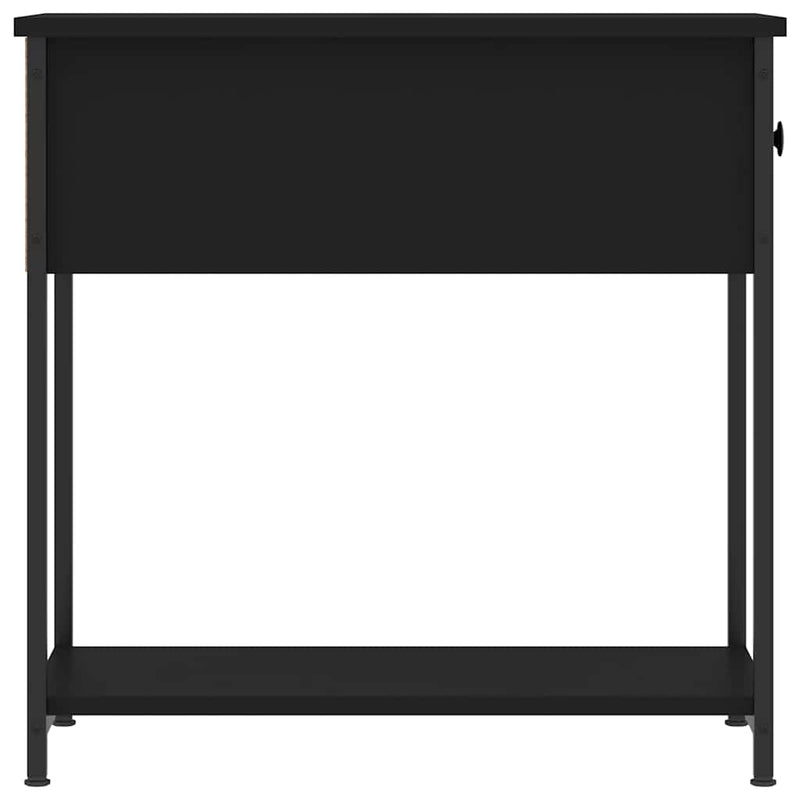 Noptiere, 2 buc., negru, 30x60x60 cm, lemn prelucrat