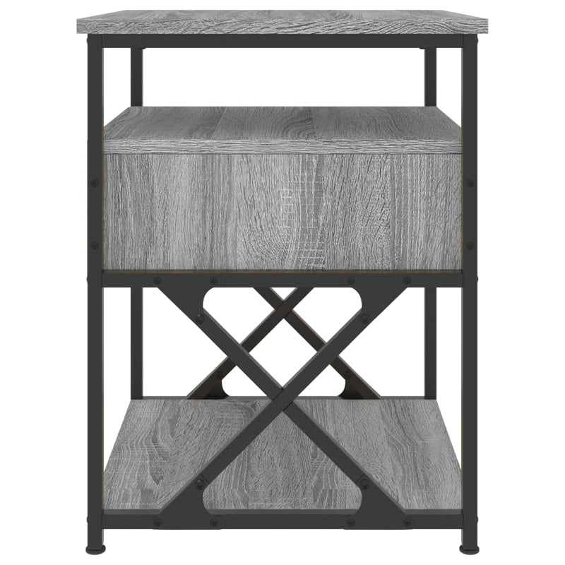 Noptiere, 2 buc., gri sonoma, 40x42x55 cm, lemn prelucrat