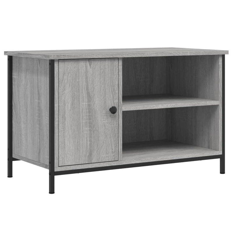 Comodă TV, gri sonoma, 80x40x50 cm, lemn compozit