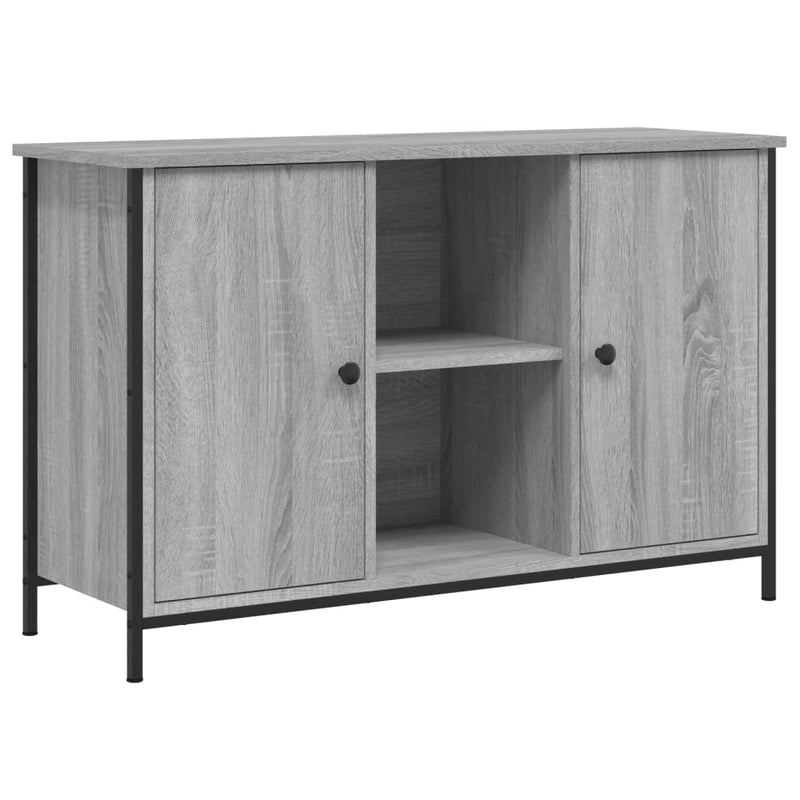 Comodă TV, gri sonoma, 100x35x65 cm, lemn compozit