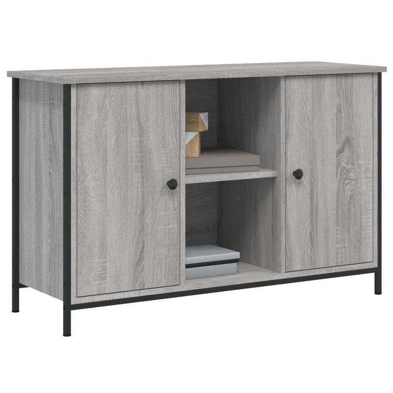 Comodă TV, gri sonoma, 100x35x65 cm, lemn compozit