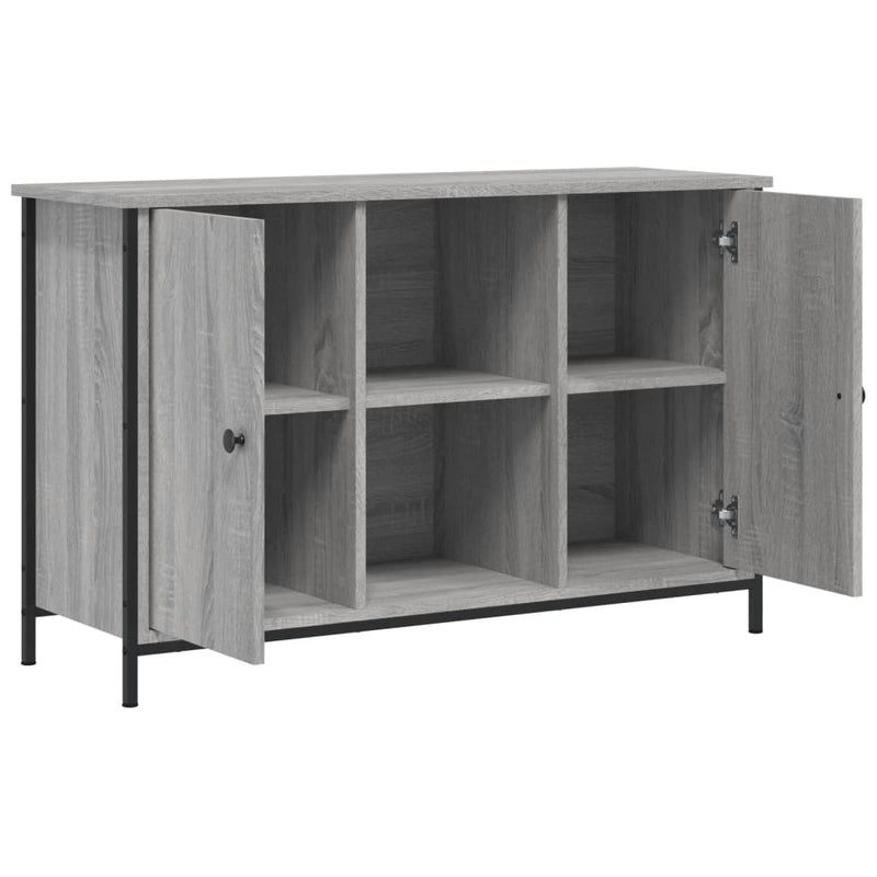 Comodă TV, gri sonoma, 100x35x65 cm, lemn compozit
