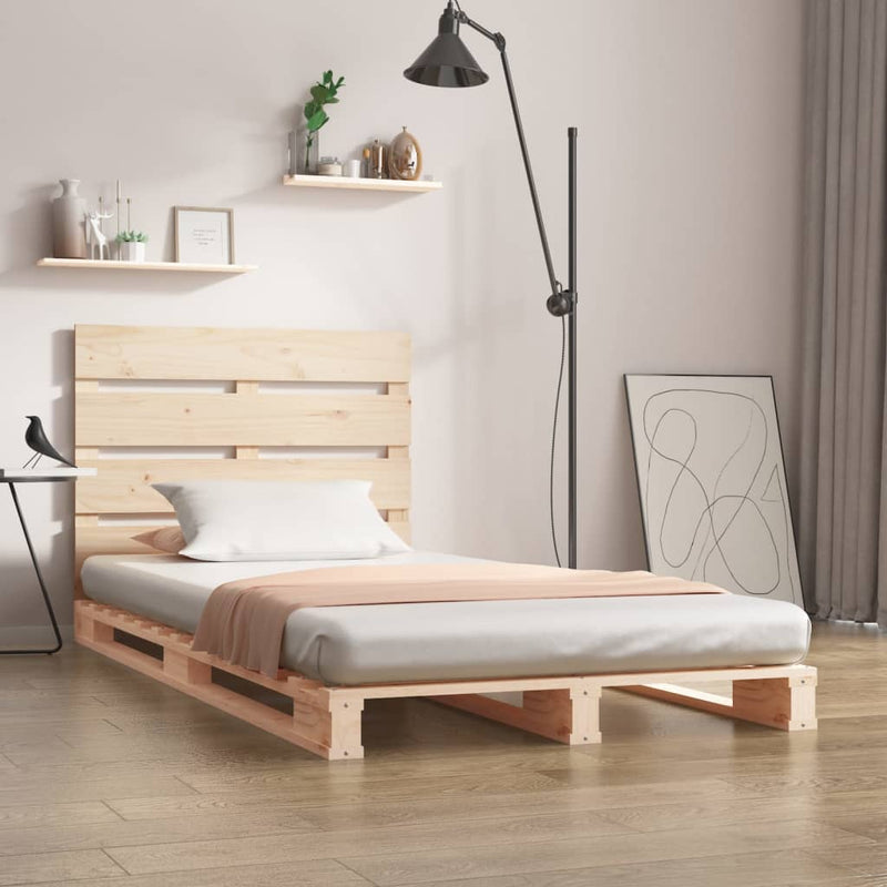 Cadru de pat Single, 90x190 cm, lemn masiv de pin