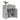 Dulap, gri beton, 69,5x34x90 cm, lemn compozit