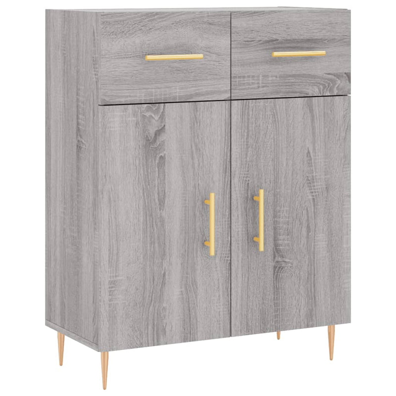 Dulap, gri sonoma, 69,5x34x90 cm, lemn compozit