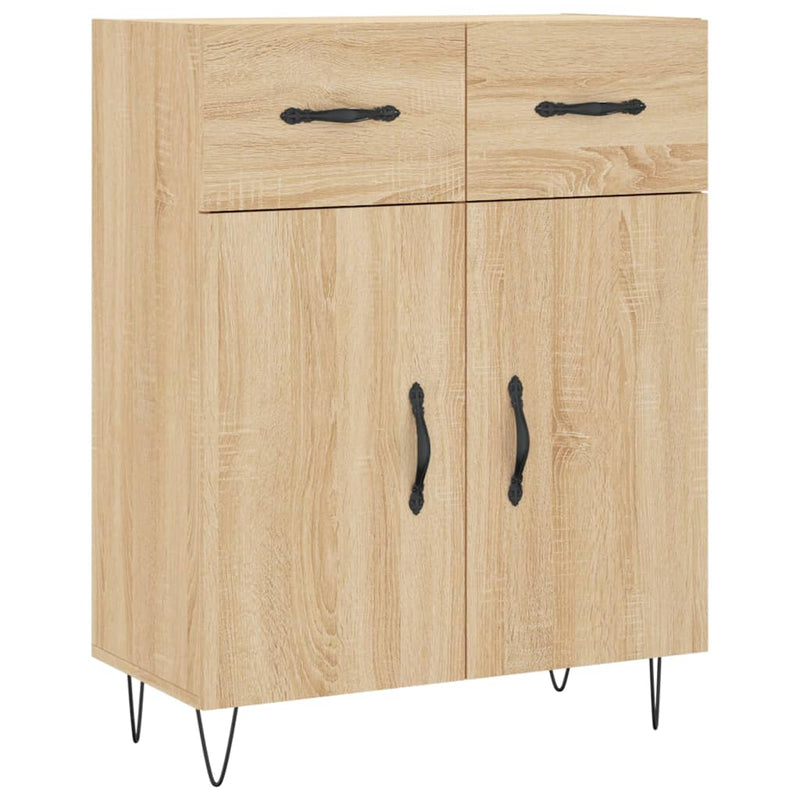 Dulap, stejar sonoma, 69,5x34x90 cm, lemn compozit