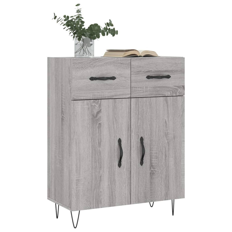 Dulap, gri sonoma, 69,5x34x90 cm, lemn compozit