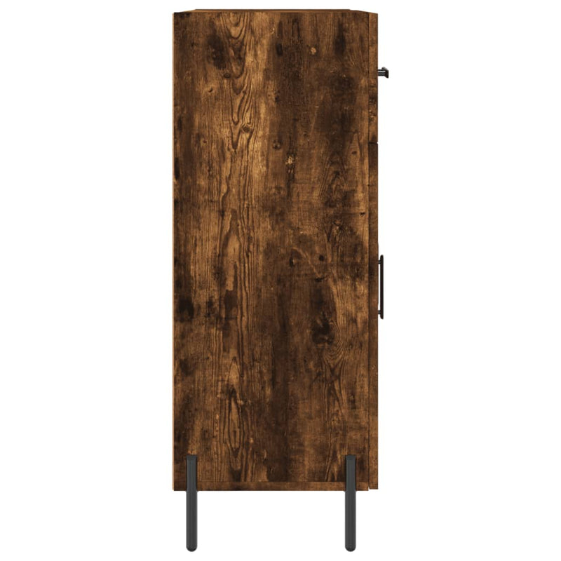 Dulap, stejar fumuriu, 69,5x34x90 cm, lemn compozit