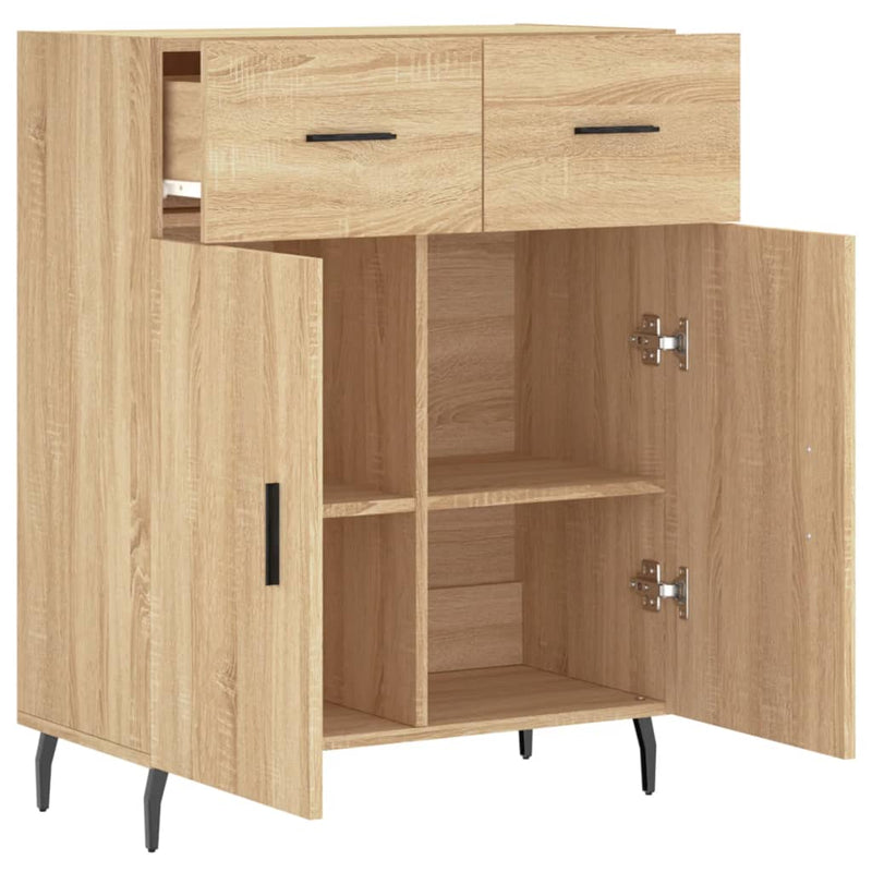 Dulap, stejar sonoma, 69,5x34x90 cm, lemn compozit