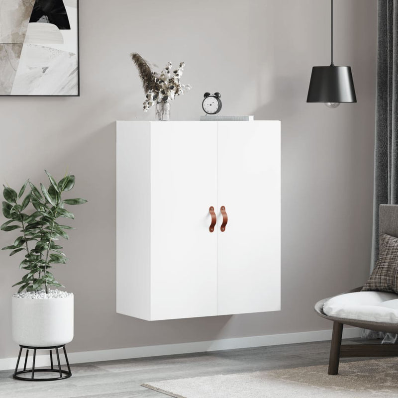 Dulap cu montaj pe perete, alb, 69,5x34x90 cm
