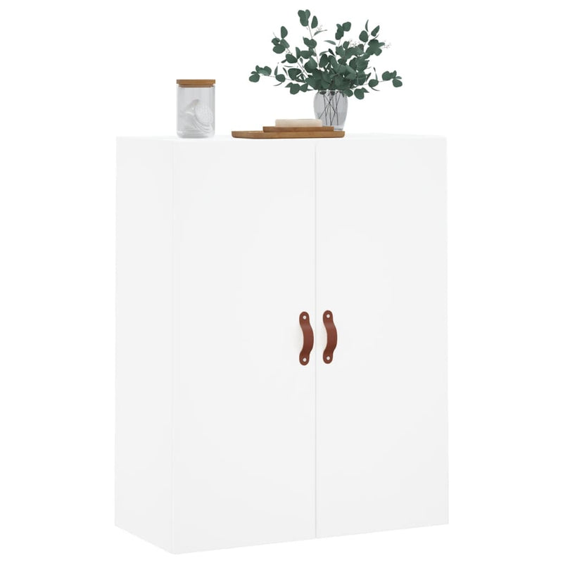 Dulap cu montaj pe perete, alb, 69,5x34x90 cm