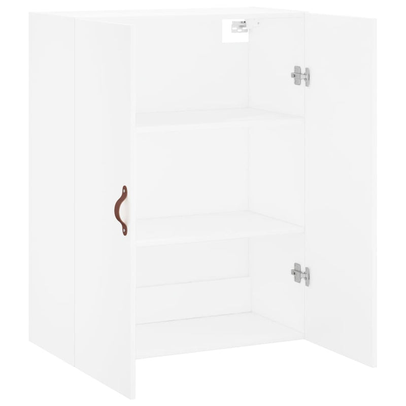 Dulap cu montaj pe perete, alb, 69,5x34x90 cm